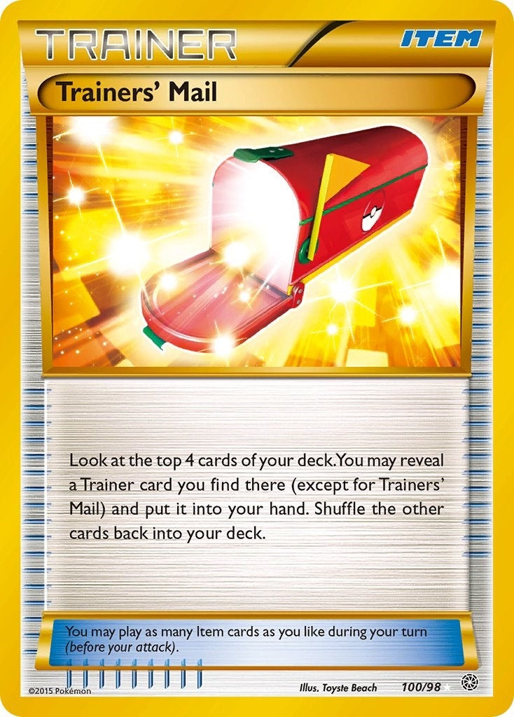 Image for Trainers' Mail (Secret) (100/98) (XY - Ancient Origins) - Pokemon