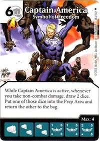 Captain America - Symbol of Freedom (39) - Dice Masters Single