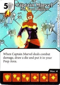 Captain Marvel - Maj. Carol Danvers (40) - Dice Masters Single