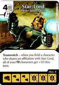 Star-Lord - Peter Jason Quill (67) - Dice Masters Single