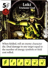 Loki - Trickster God (88) - Dice Masters Single