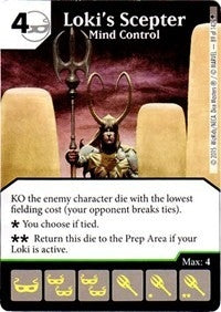 Loki’s Scepter - Mind Control (89) - Dice Masters Single