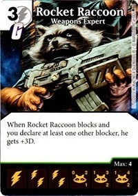 Rocket Raccoon - Weapons Expert (97) - Dice Masters Single