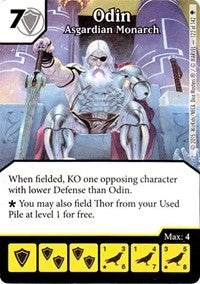 Odin - Asgardian Monarch (122) - Dice Masters Single