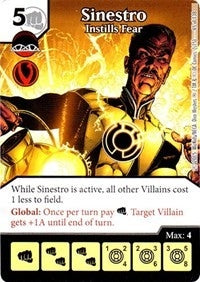 Sinestro - Instills Fear (65) - Dice Masters Single