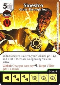 Sinestro - Order Through Fear (99) - Dice Masters Single