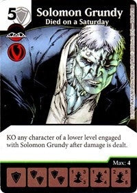 Solomon Grundy - Died on a Saturday (100) - Dice Masters Single