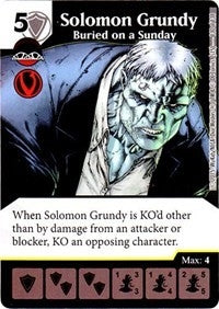 Solomon Grundy - Buried on a Sunday (130) - Dice Masters Single