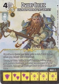 Dwarf Cleric - Legendary Order of the Gauntlet (3) - Dice Masters Single