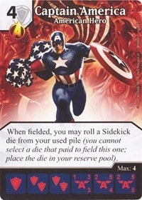 Captain America - American Hero (4) - Dice Masters Single