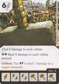Mjolnir - Fist of the Righteous (63) - Dice Masters Single