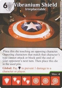 Vibranium Shield - Irreplaceable (98) - Dice Masters Single