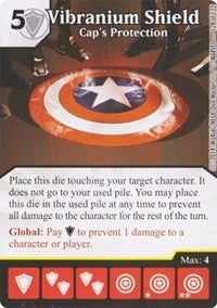 Vibranium Shield - Cap’s Protection (128) - Dice Masters Single