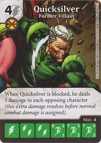 Quicksilver - Former Villain (21) - Dice Masters Single
