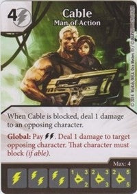 Cable - Man of Action (39) - Dice Masters Single