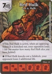Red Hulk - a.k.a. Rulk (85) - Dice Masters Single
