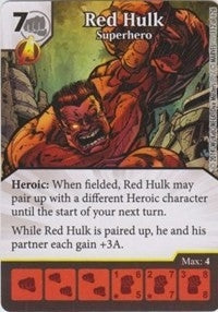 Red Hulk - Superhero (112) - Dice Masters Single