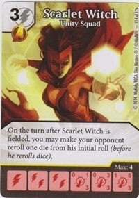 Scarlet Witch - Unity Squad (114) - Dice Masters Single