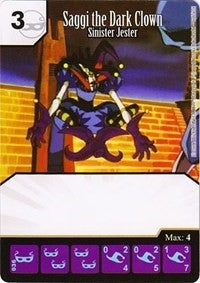 Saggi the Dark Clown - Sinister Jester (36) - Dice Masters Single