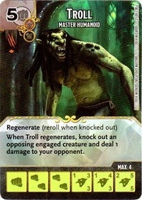 Troll - Master Humanoid (21) - Dice Masters Single