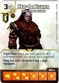 Half-Orc Fighter - Lesser Emerald Alliance (37) - Dice Masters Single