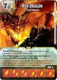 Red Dragon - Lesser Dragon (50) - Dice Masters Single