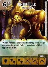 Umber Hulk - Lesser Beast (56) - Dice Masters Single