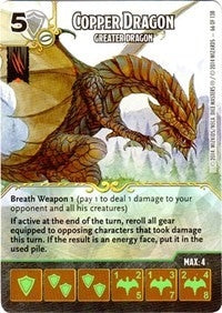 Copper Dragon - Greater Undead Dragon (66) - Dice Masters Single