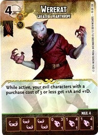Wererat - Greater Lycanthrope (91) - Dice Masters Single