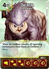 Owlbear - Paragon Beast (112) - Dice Masters Single