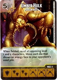Umber Hulk - Paragon Beast (117) - Dice Masters Single