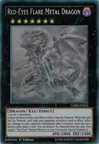 Red-Eyes Flare Metal Dragon (Ghost Rare) (54) (CORE) - YuGiOh Single