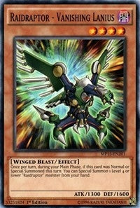 Raidraptor - Vanishing Lanius (15201) (MP15) - YuGiOh Single