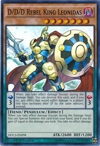 D/D/D Rebel King Leonidas (98) (DOCS) - YuGiOh Single