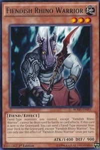 Fiendish Rhino Warrior (91) (BOSH) - YuGiOh Single