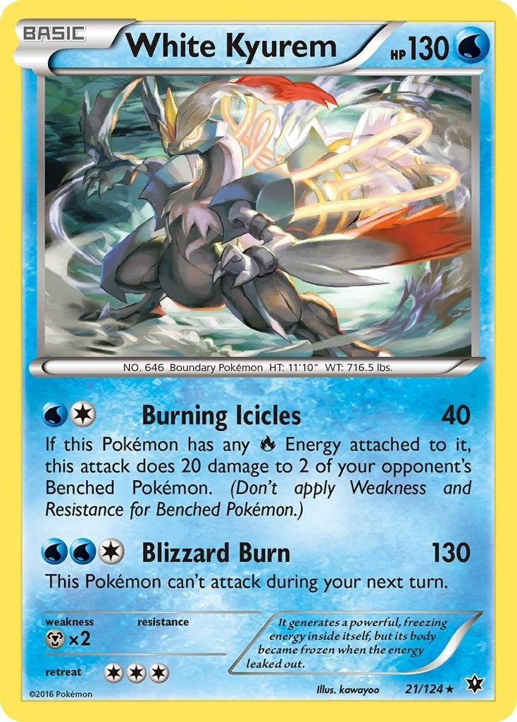 Image for White Kyurem (21/124) (XY - Fates Collide) - Pokemon