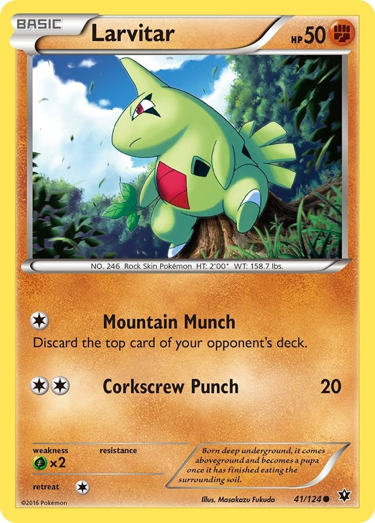 Image for Larvitar (41) (41/124) (XY - Fates Collide) - Pokemon
