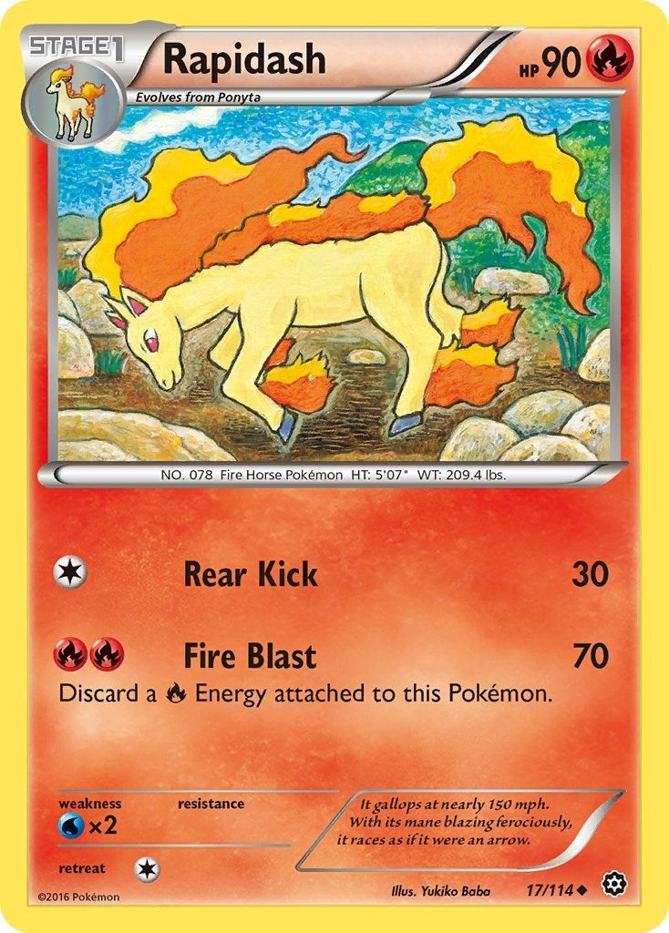 Image for Rapidash (17/114) (XY - Steam Siege) - Pokemon