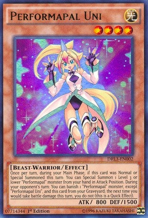 Performapal Uni (3002) (DRL3) - YuGiOh Single