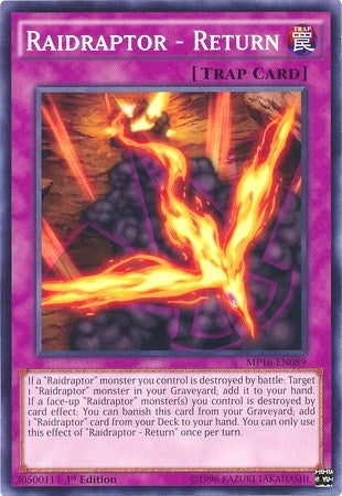 Raidraptor - Return (16089) (MP16) - YuGiOh Single