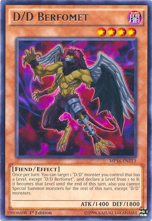 D/D Berfomet (16113) (MP16) - YuGiOh Single
