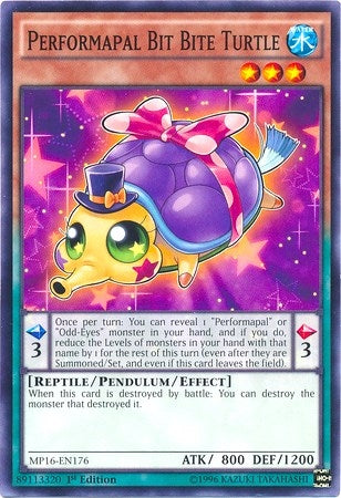 Performapal Bit Bite Turtle (16176) (MP16) - YuGiOh Single