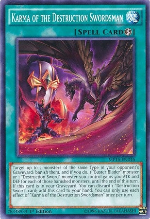Karma of the Destruction Swordsman (16216) (MP16) - YuGiOh Single