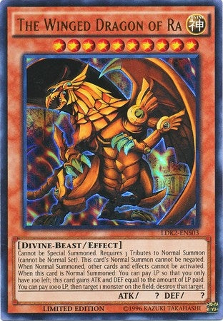 The Winged Dragon of Ra (203) (LDK2) - YuGiOh Single