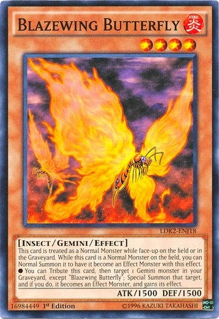 Blazewing Butterfly (218) (LDK2) - YuGiOh Single