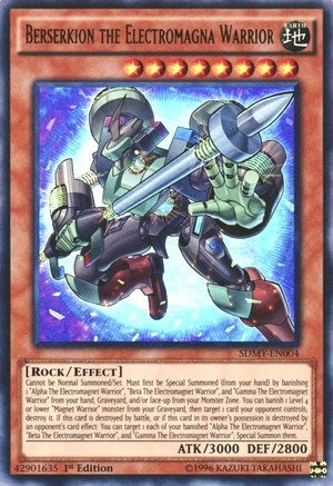 Berserkion the Electromagna Warrior (4) (SDMY) - YuGiOh Single