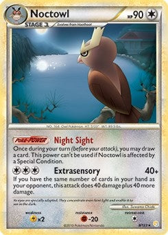 Image for Noctowl - 8/123 (HeartGold & SoulSilver) (008/123) (Deck Exclusives) - Pokemon