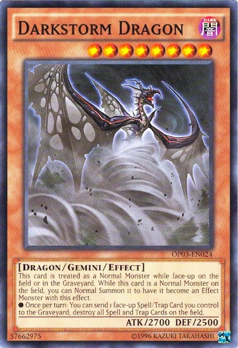 Darkstorm Dragon (3024) (OP03) - YuGiOh Single