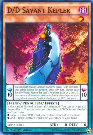 D/D Savant Kepler (11) (SDPD) - YuGiOh Single