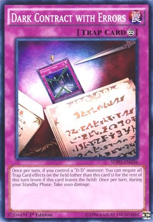 Dark Contract with Errors (36) (SDPD) - YuGiOh Single
